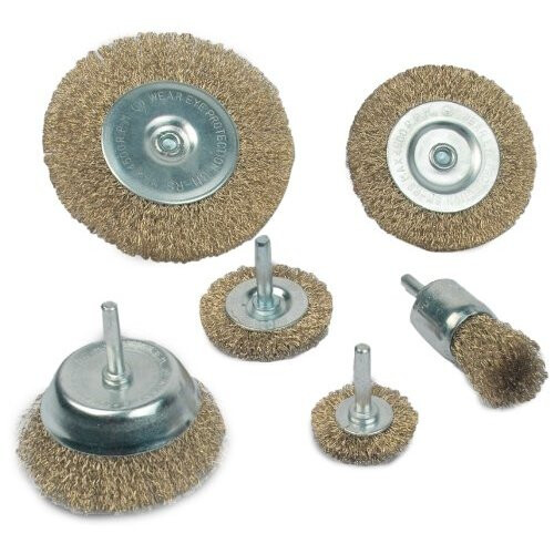 Mannesmann M43806 6-Piece Wire Brush Set