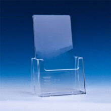 Taymar DL Long Format (105 x 210 mm) Flyer Holder, Magazine / Brochure Stand, Clear (C110)