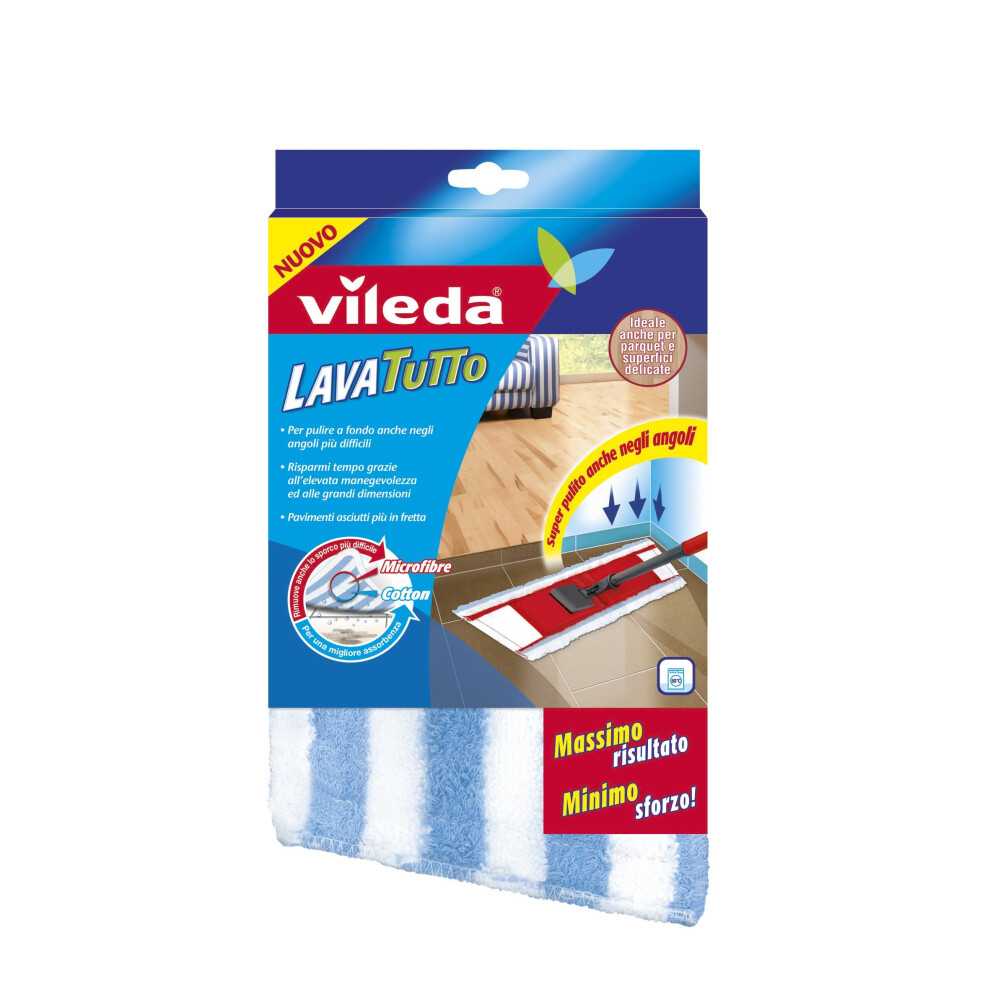 Vileda 141001 lavatutto Cotton Replacement and Microfibre Cloth, Maximum Absorption and Cleaning
