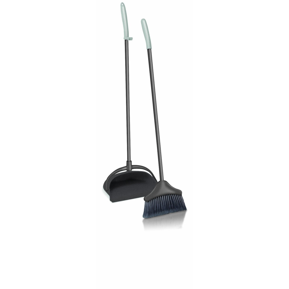 ADDIS Folding Handled Dustpan Set in Graphite