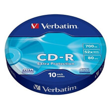 Verbatim CD-R 700MB Ekstra Beskyttelsesfolie (10 Spindels)