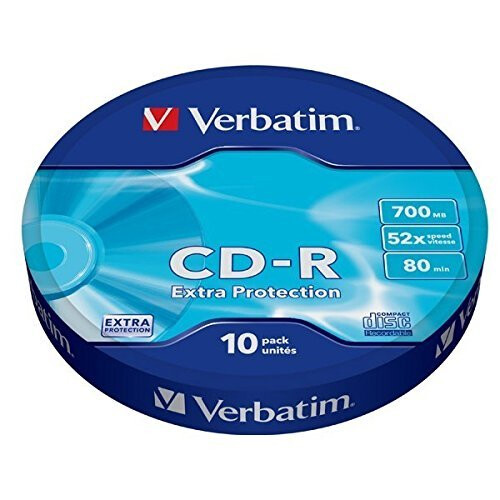 Verbatim CD-R Verbatim Extra Prot Wrap - 10 Stück - 700 Mo - 80 min - Geschwindigkeit 52x
