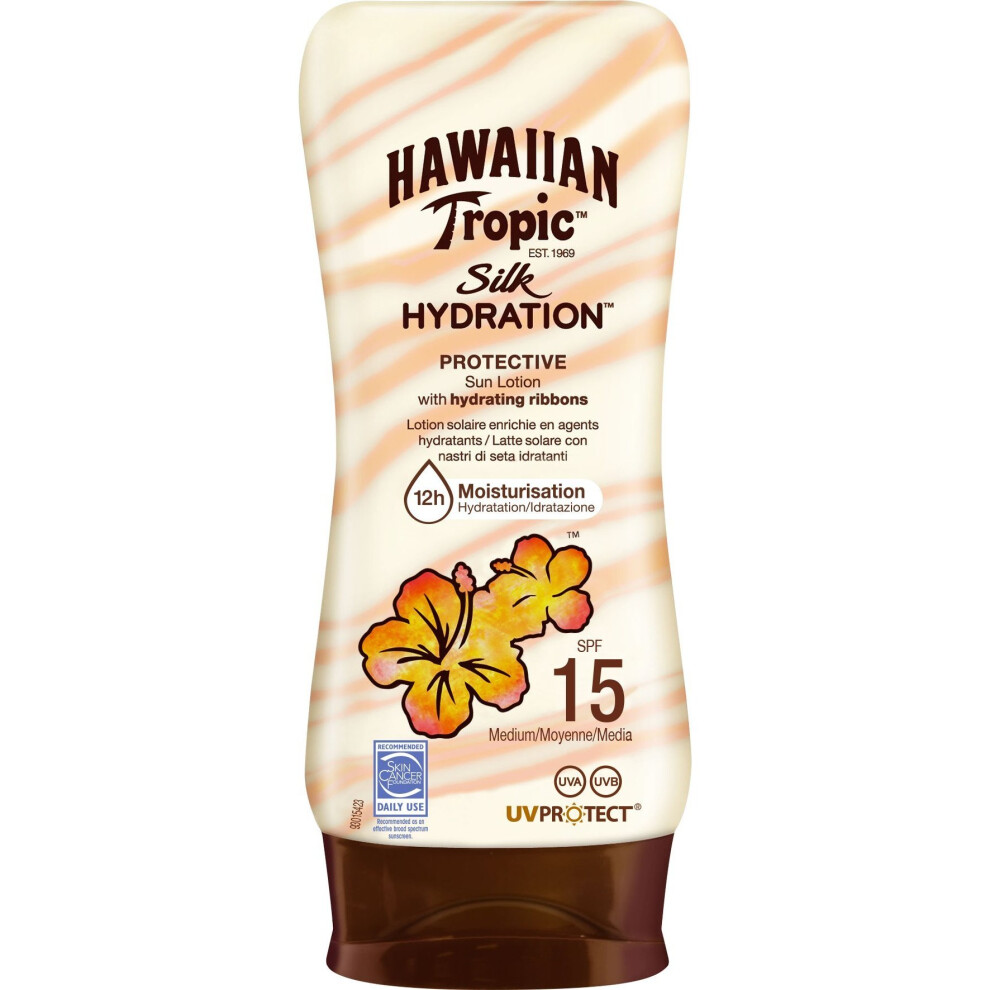 Hawaiian Tropic Silk Hydration Lotion SPF15, 180ml