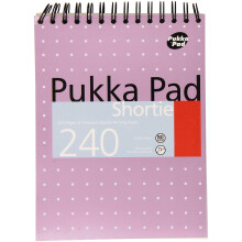 Pukka Pads SM024 A5 80gsm Shortie Writing Pad - Metallic-Pack of 3