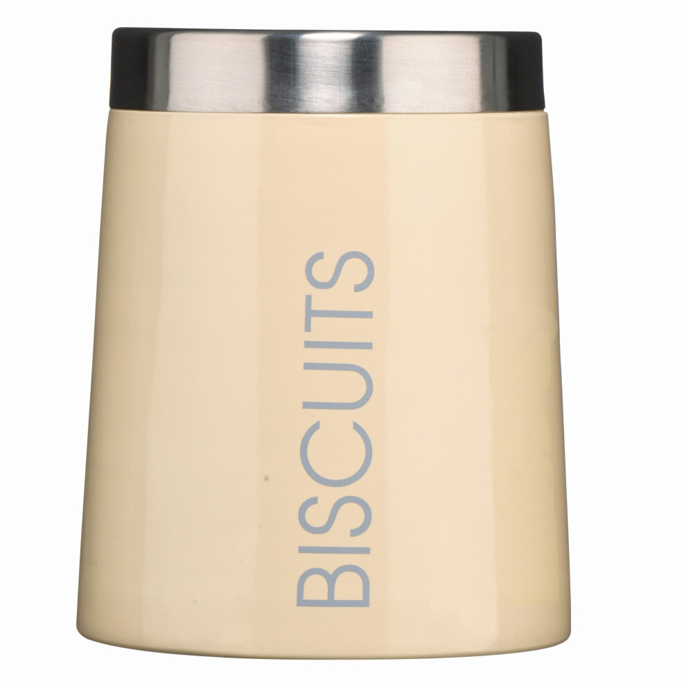 Premier Housewares Conical Biscuit Canister - Cream