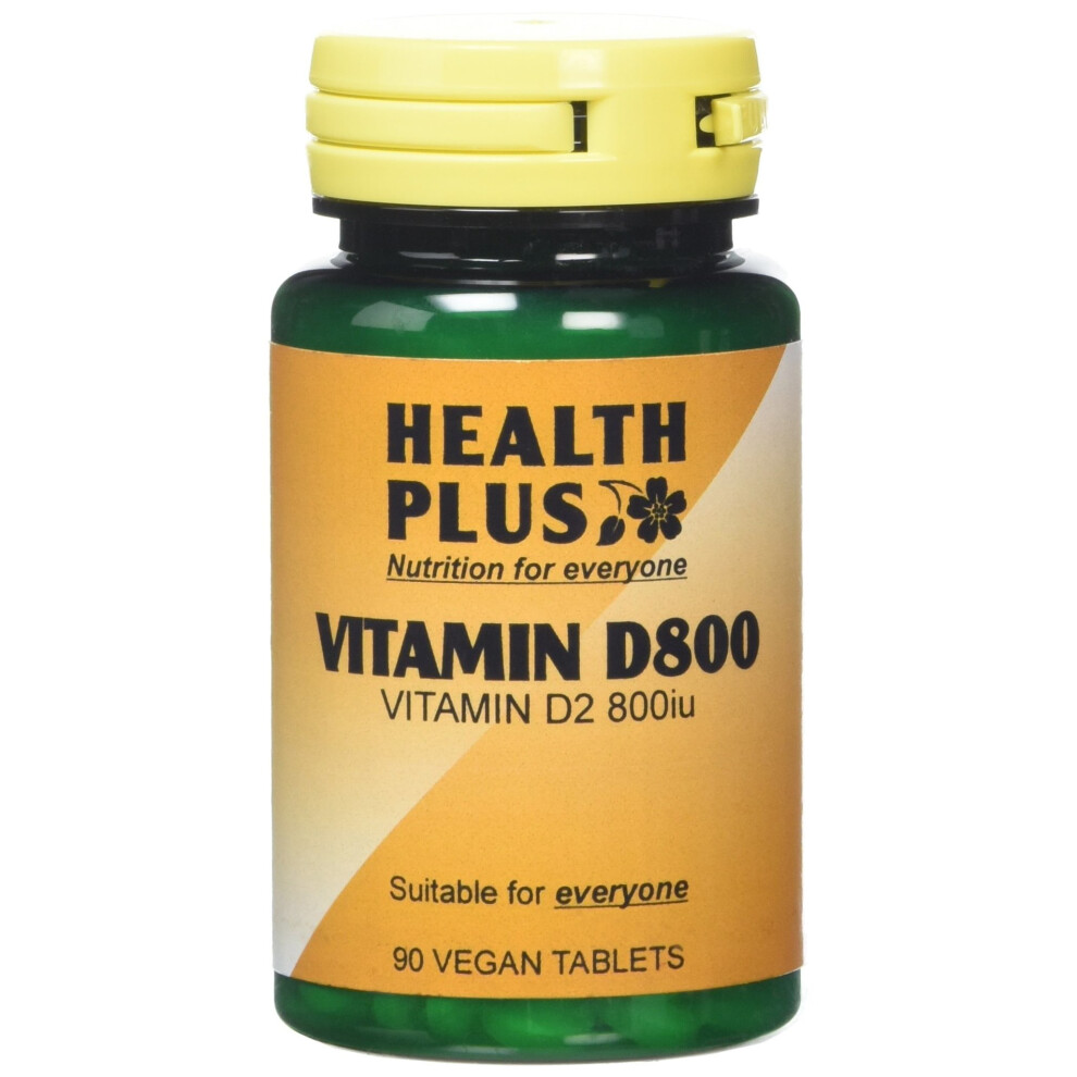 Health Plus Vitamin D 800iu Vitamin D Supplement - 90 Tablets