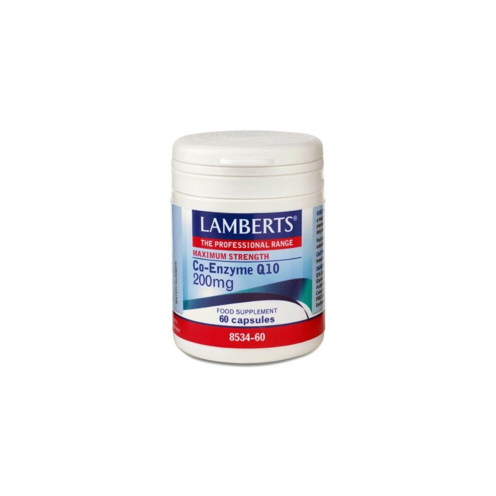 Lamberts Co-Enzyme Q10 200mg QTY 60 Capsules