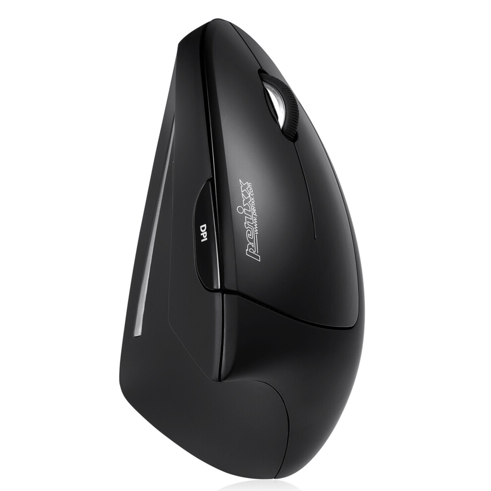 Perixx Perimice-713 Wireless Ergonomic Vertical Mouse - 1000/1500/2000 Dpi - Right Handed - Recommended With Rsi User 4049571671321