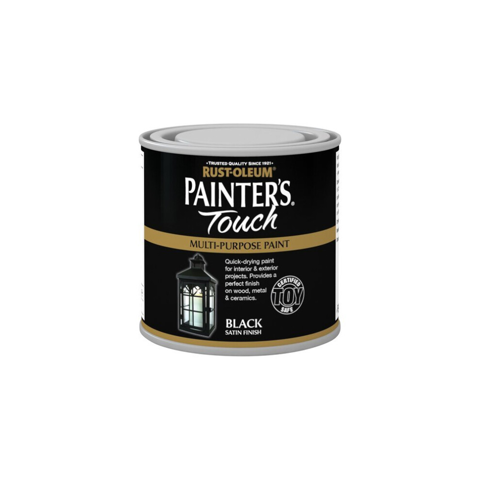 Rust-Oleum 250ml Painter's Touch Toy-Safe Paint - Black Satin