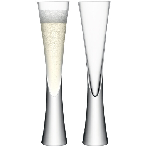 LSA International LSA International 170 ml Moya Champagne Flute, Clear (Pack of 2)