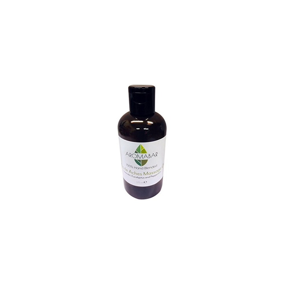 Aromabar Muscle Aches & Pains Massage Oil 125Ml Pre-Blended 100% Natural Ingredients