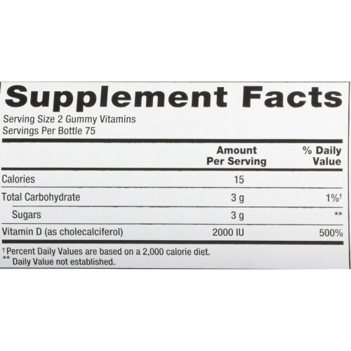 VitaFusion, Vitamin D3, Pfirsich & Beere, 150 Gummis 1