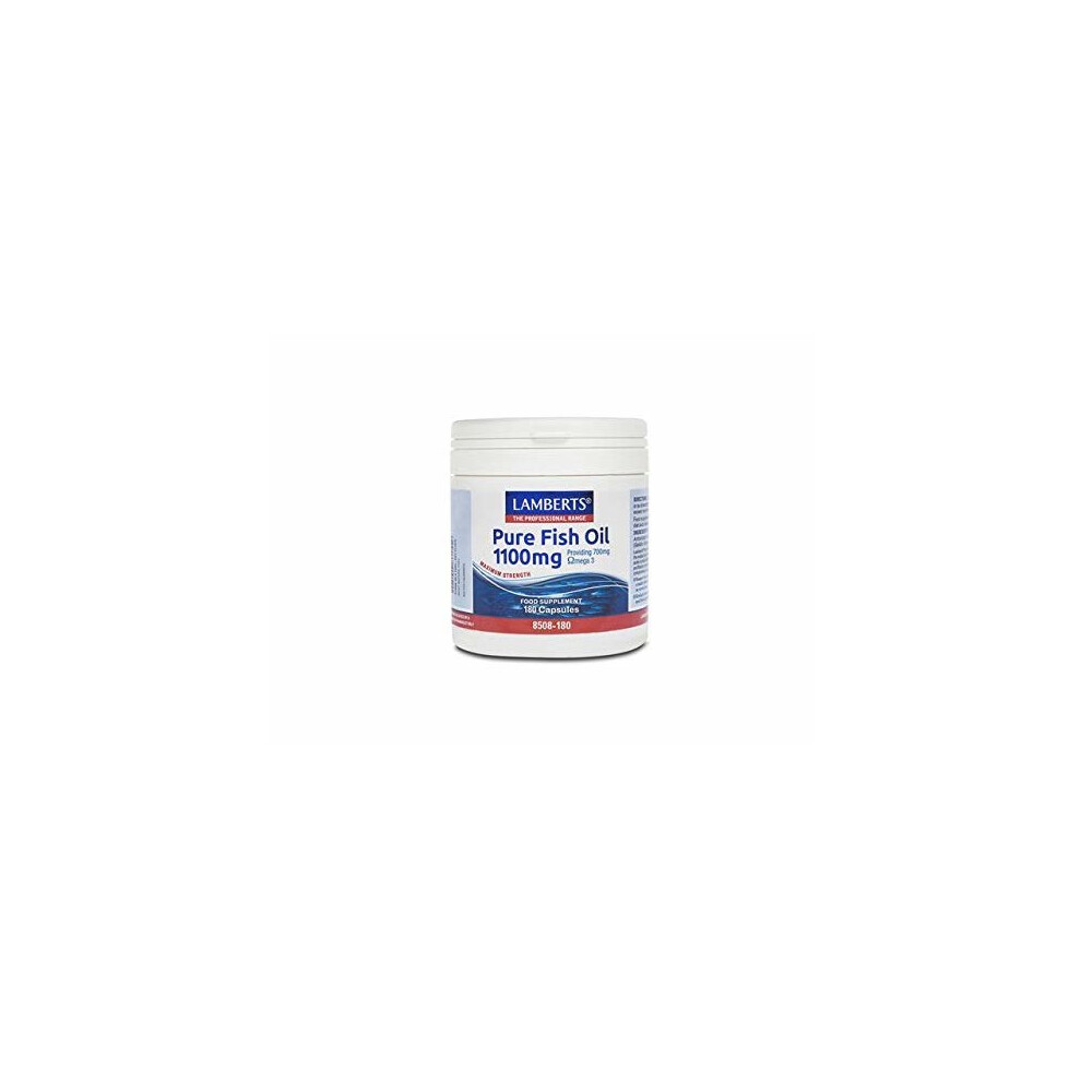 Lamberts Pure Fish Oil 1100Mg 180 Capsules