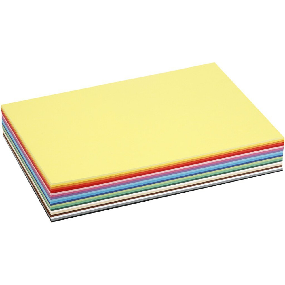 Colortime 30-Piece Creativ Craft Card, Assorted Colors