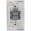 BG Electrical 872 45amp Single Switch with Power Indicator Large Plate - White 5