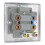 NEXUS METAL BRUSHED STEEL 45A SQUARE COOKER CONTROL UNIT, WITH POWER INDICATOR 7
