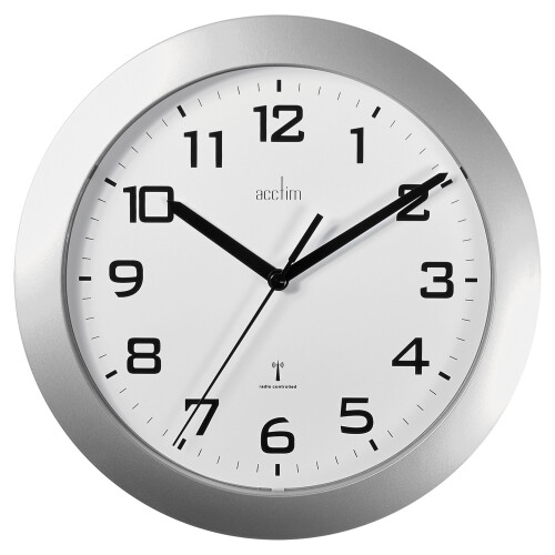 Acctim Acctim 74367 Peron Radio Controlled Wall Clock, Silver