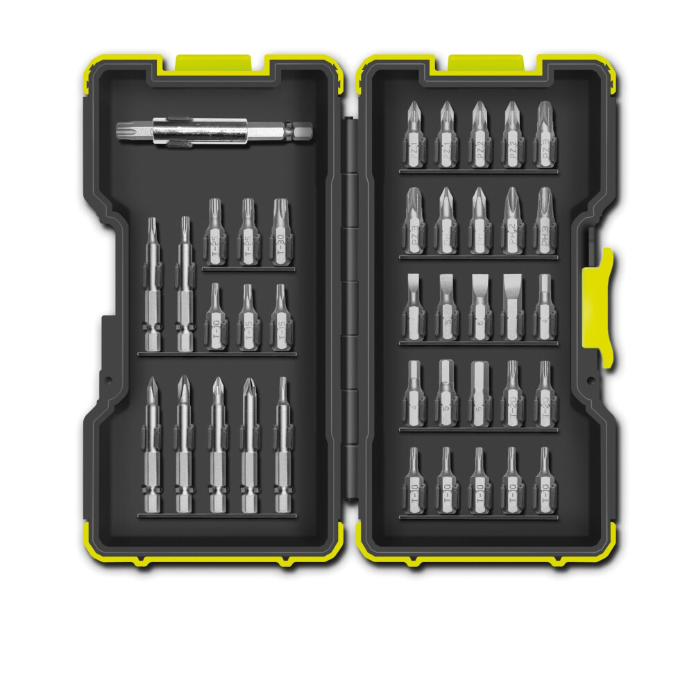 Ryobi RAK40SD Mixed Screwdriving Bit Set, 40 Piece