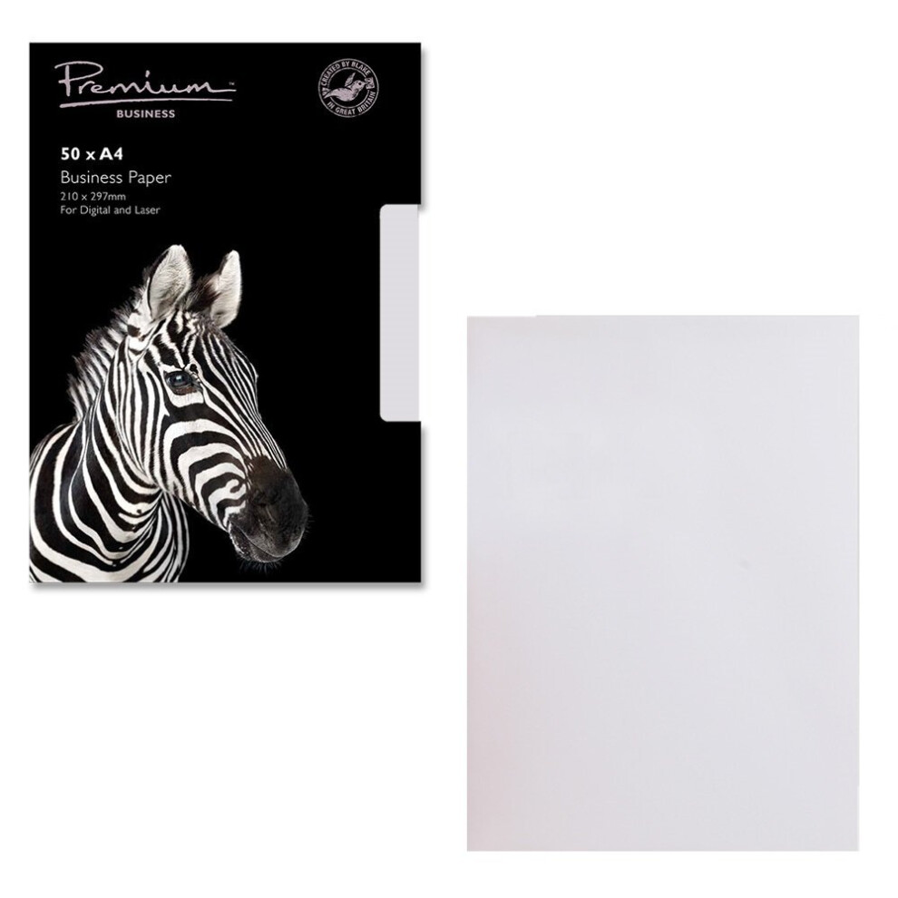 Premium Business A4 297 x 210 mm 120 gsm Wove Paper - High White (Pack of 50)-image-OPC-PMX9HY-NEW