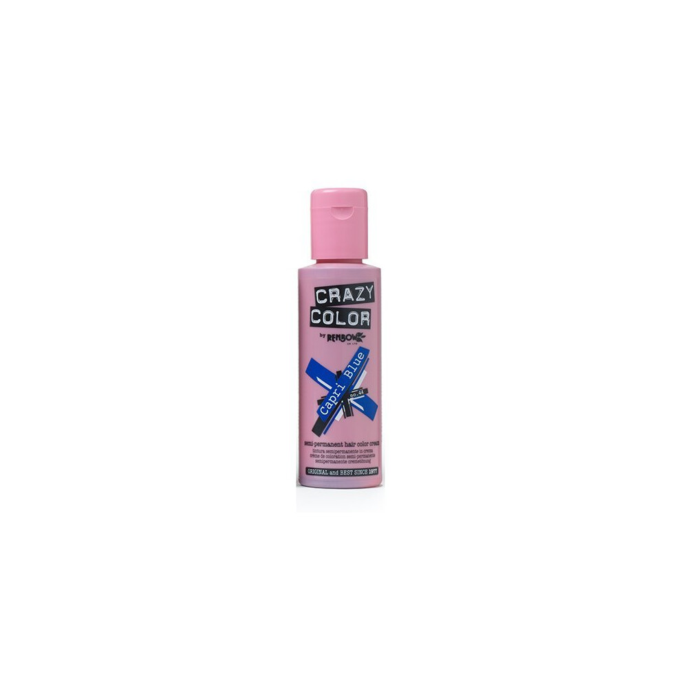 Renbow Blue Crazy Color Semi-Permanent Hair Color Dye Capri 44 Â 100Ml
