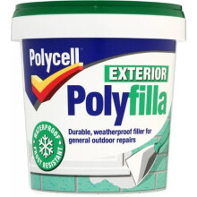 Polycell Ready Mixed Tub Multi-Purpose Exterior Polyfilla, 1 kg - Grey