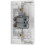 BG Electrical 872 45amp Single Switch with Power Indicator Large Plate - White 8