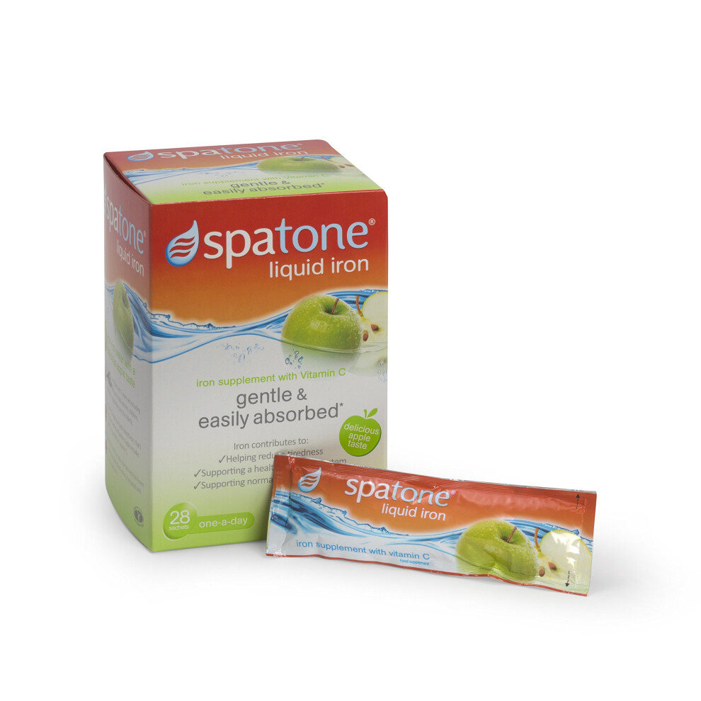 Spatone Liquid Iron Supplement With Added Vitamin C And Apple Flavour - Pack Of 28 Sachets