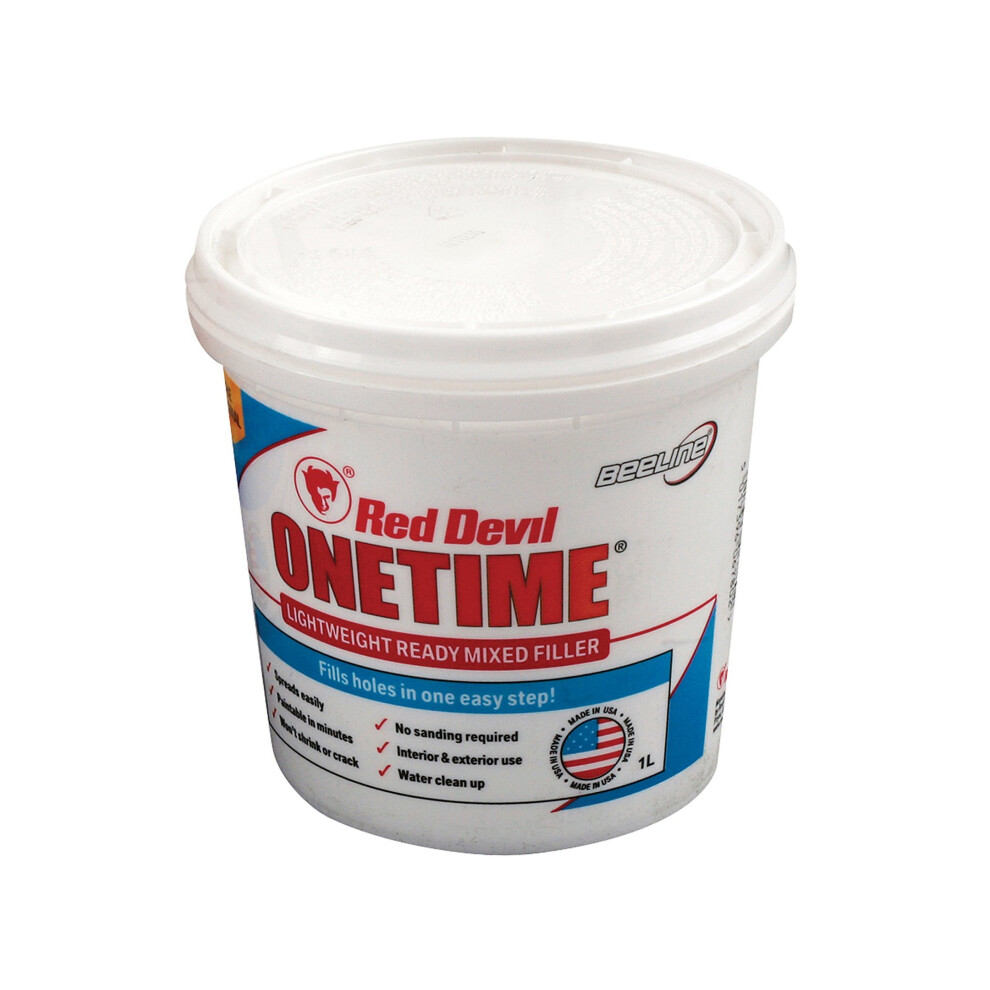 Stanley Tools STAHBFOLN10 HBFOLN10 Red Devil Onetime Filler 1 Litre, 4