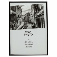 The Photo Album Company A3 29.7 x 42 cm Back Loader Non Glass Certificate/Photo/Picture Frame - Black