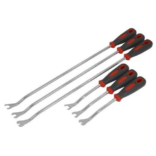 Neilsen neilsen CT2370 Door Panel and Trim Removal Tool Set - Red (6-Piece)