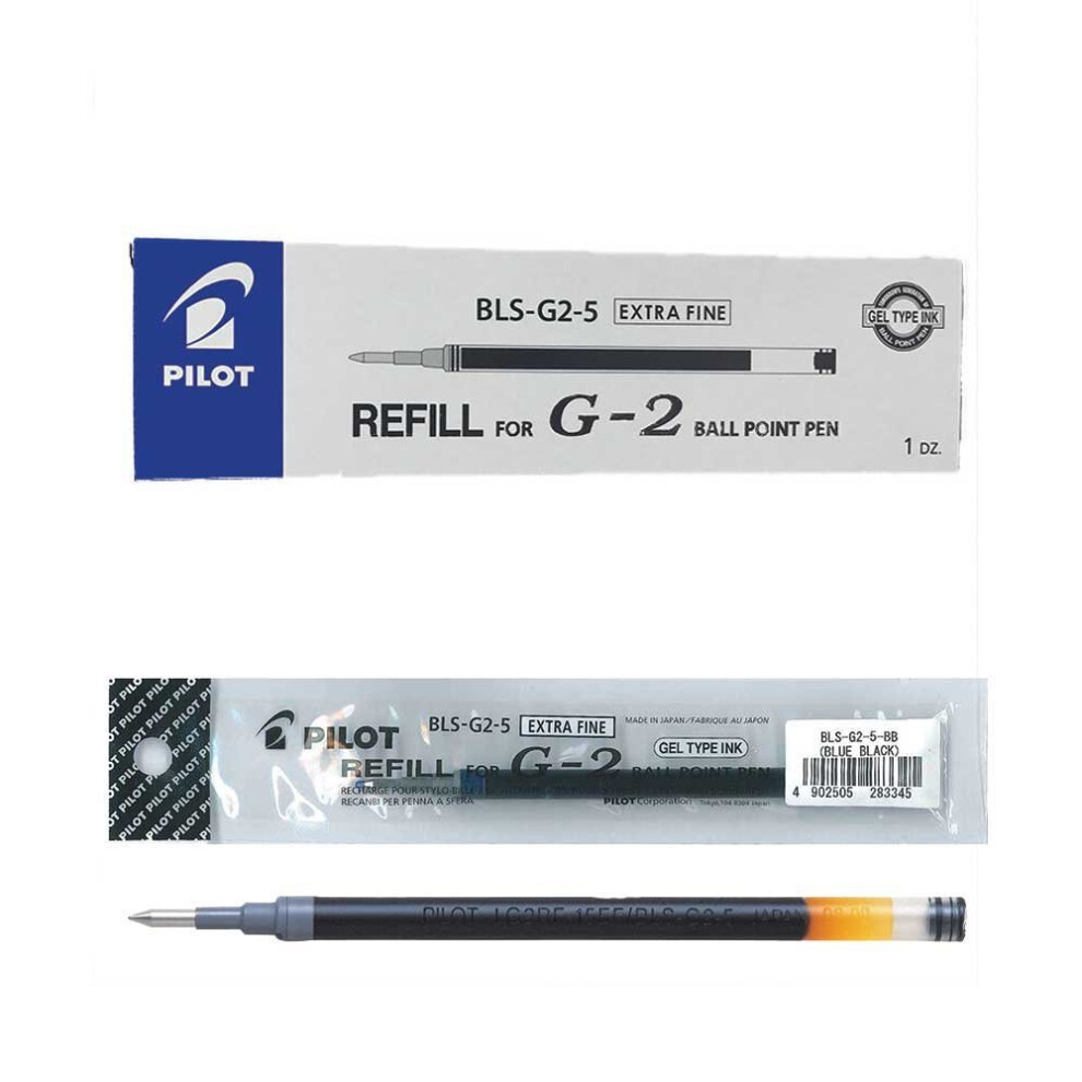 Pilot Refill for G205/B2P Gel 0.5 mm (Box of 12) - Black