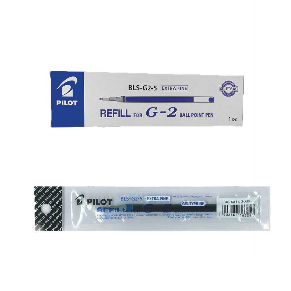 Pilot Refill for G205/B2P Gel 0.5 mm (Box of 12) - Blue