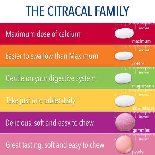 Bayer Citracal, Complément de Calcium, Libération Prolongée 1200 + D3, 80 Comprimés Enrobés 1