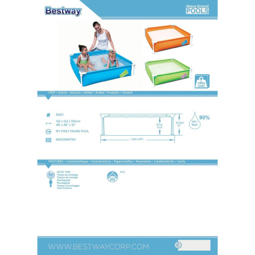 Bestway Bestway Frame Pool My First Frame Pool 1