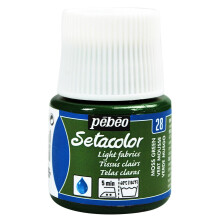 Tinta para tecido - PEBEO - Sétacolor - Verde musgo - 45 ml - Acabamento fosco