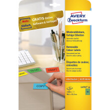 Avery Zweckform Labels 38.1 x 21.2 mm Removable Inkjet/Laser/Copier Green