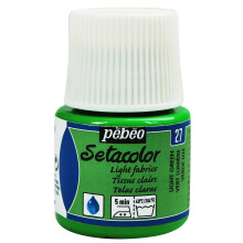 Pintura em tecido - PéBéo - Setacolor - Verde luz - 45 ml - Mate