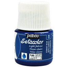 Pebeo Setacolor Light Fabric Paint 45-Milliliter Bottle, Cobalt Blue,Cobalt Blue