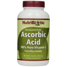 NutriBiotic, Immunité, Acide Ascorbique, Vitamine C 100% Pure, Poudre Cristalline, 16 oz (454 g)