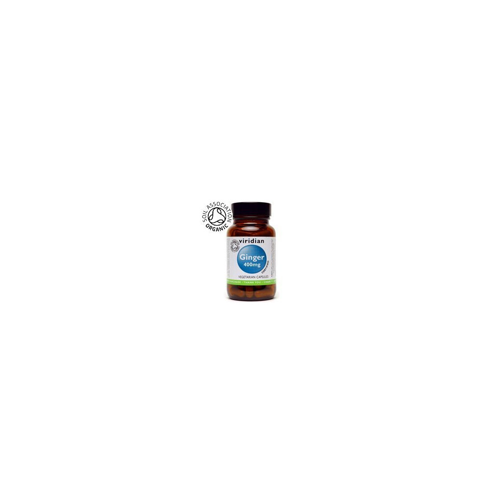 Viridian Organic Ginger Root 400Mg Veg Capsules 90 Capsules - Image 4