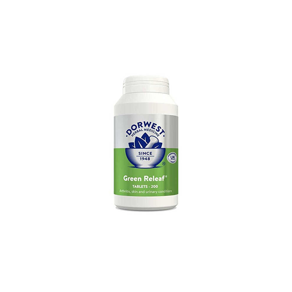 Dorwest Herbs Ltd Green Dorwest Releaf Tablet Supplements For Dogs And Cats - Pack Of 200 - 13140833 - Image 3
