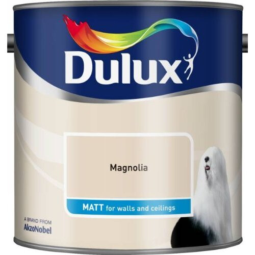 Dulux Dulux 500006 DU Matt Paint, 2.5 L - Magnolia