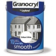 Granocryl by Leyland 303140 5 Litre Smooth Masonry Paint - Brilliant White