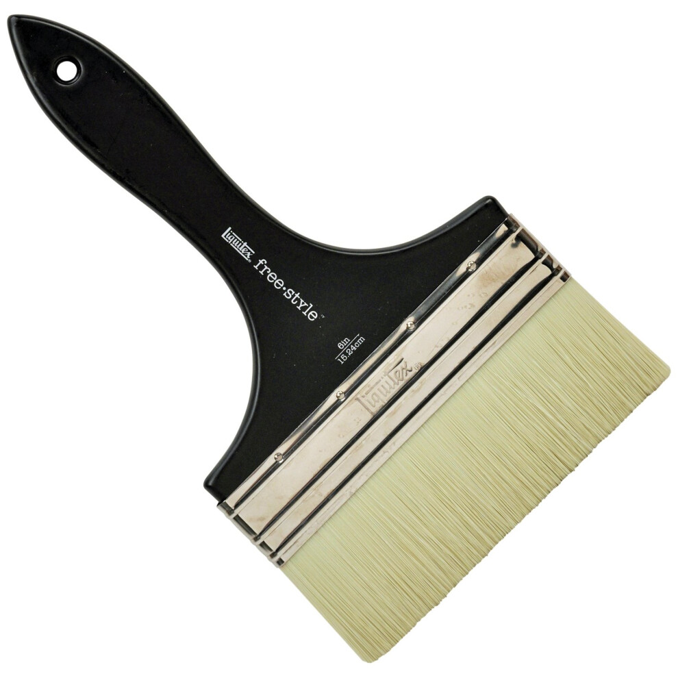 Liquitex Professional Freestyle Large Scale Brush, Broad Flat/Varnish 6-Inch, Short Handle 094376976373