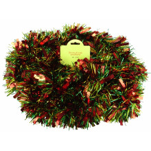 Red/Green/Gold Chunky/Fine Christmas Tinsel - 4 Metre - Christmas Decoration