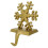 Gold Snowflake Stocking Hanger (D12) 1