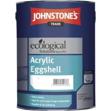 5LTR - JOHNSTONES TRADE ACRYLIC EGGSHELL BRILLIANT WHITE