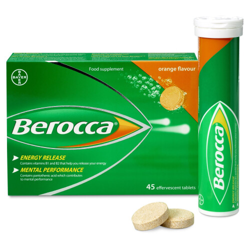 Berocca Orange Energy Vitamin - 45 Tablets 1