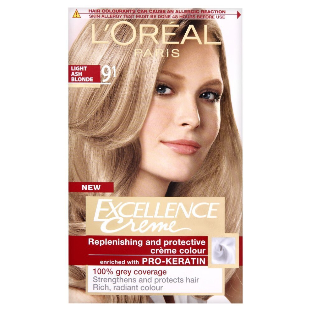 L’oréal Paris L'oreal Excellence Permanent Hair Colour 9.1 Ash Blonde Light