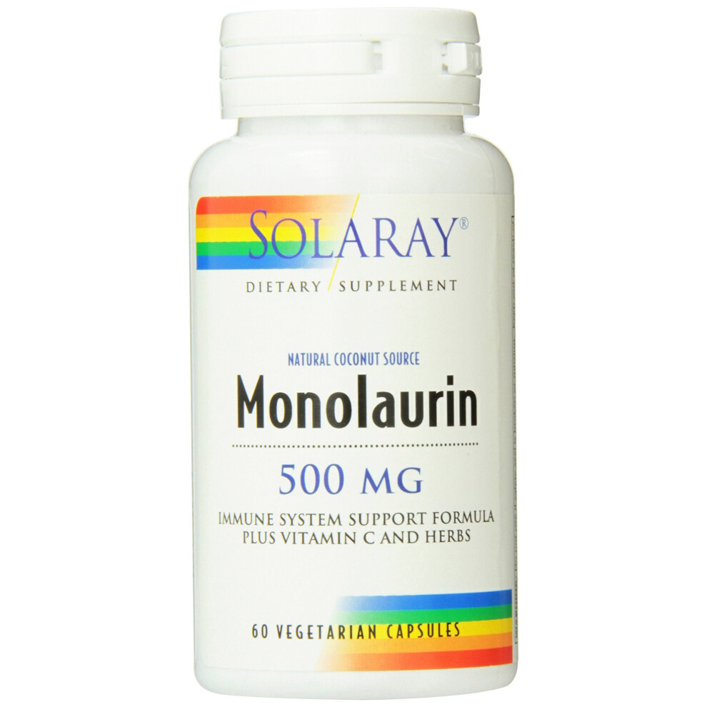 Solaray Monolaurin 500Mg - 60 - Vegcap